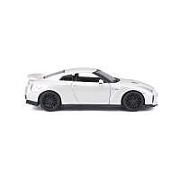 Bburago - Auta HOBBY, 2017 Nissan GT-R, bílá metalíza, 1:24
