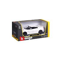 Bburago - Auta HOBBY, 2017 Nissan GT-R, bílá metalíza, 1:24