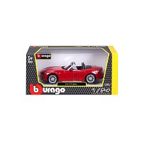 Bburago - Auta HOBBY, Fiat 124 Spider, červená, 1:24