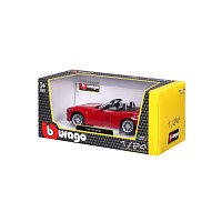 Bburago - Auta HOBBY, Fiat 124 Spider, červená, 1:24