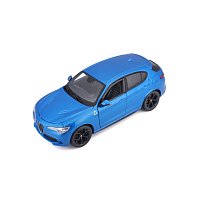 Bburago - Auta HOBBY, Alfa Romeo Stelvio, modrá metalíza, 1:24