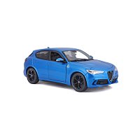 Bburago - Auta HOBBY, Alfa Romeo Stelvio, modrá metalíza, 1:24