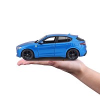 Bburago - Auta HOBBY, Alfa Romeo Stelvio, modrá metalíza, 1:24