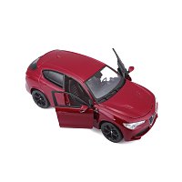 Bburago - Auta HOBBY, Alfa Romeo Stelvio, červená metalíza, 1:24