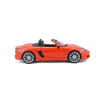 Bburago - Auta HOBBY, Porsche 718 Boxster, oranžová, 1:24