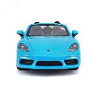 Bburago - Auta HOBBY, Porsche 718 Boxster, modrá, 1:24