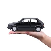 Bburago - Auta HOBBY, Volkswagen Golf Mk1 GTI (1979), černá, 1:24