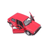 Bburago - Auta HOBBY, Volkswagen Golf Mk1 GTI (1979), červená, 1:24