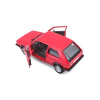 Bburago - Auta HOBBY, Volkswagen Golf Mk1 GTI (1979), červená, 1:24
