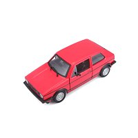Bburago - Auta HOBBY, Volkswagen Golf Mk1 GTI (1979), červená, 1:24
