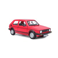 Bburago - Auta HOBBY, Volkswagen Golf Mk1 GTI (1979), červená, 1:24