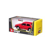 Bburago - Auta HOBBY, Volkswagen Golf Mk1 GTI (1979), červená, 1:24
