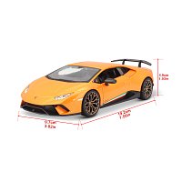 Bburago - Auta HOBBY, Lamborghini Huracán Performante, oranžová metalíza, 1:24