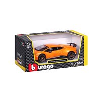 Bburago - Auta HOBBY, Lamborghini Huracán Performante, oranžová metalíza, 1:24