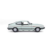 Bburago - Auta HOBBY, Ford Capri 1600 GT (1982), světle zelená metalíza, 1:24