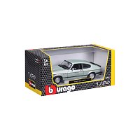 Bburago - Auta HOBBY, Ford Capri 1600 GT (1982), světle zelená metalíza, 1:24