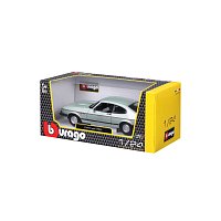 Bburago - Auta HOBBY, Ford Capri 1600 GT (1982), světle zelená metalíza, 1:24