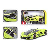 Bburago - Auta HOBBY, Lamborghini Terzo Millennio, světle zelená, 1:24
