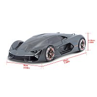 Bburago - Auta HOBBY, Lamborghini Terzo Millennio, šedá metalíza, 1:24