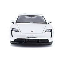 Bburago - Auta HOBBY, Porsche Taycan Turbo S, bílá, 1:24