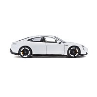 Bburago - Auta HOBBY, Porsche Taycan Turbo S, bílá, 1:24