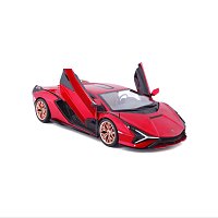 Bburago - Auta HOBBY, Lamborghini Sián FKP 37, červená metalíza, 1:24