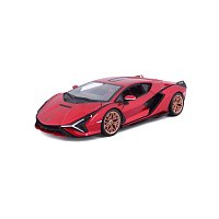 Bburago - Auta HOBBY, Lamborghini Sián FKP 37, červená metalíza, 1:24