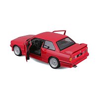 Bburago - Auta HOBBY, 1988 BMW 3 Series M3, červená, 1:24