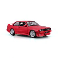 Bburago - Auta HOBBY, 1988 BMW 3 Series M3, červená, 1:24