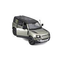 Bburago - Auta HOBBY, 2022 Land Rover Defender 110, zelená metalíza, 1:24