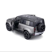 Bburago - Auta HOBBY, 2022 Land Rover Defender 110, šedá metalíza, 1:24