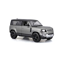 Bburago - Auta HOBBY, 2022 Land Rover Defender 110, šedá metalíza, 1:24