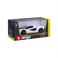Bburago - Auta HOBBY, Lamborghini Countach LPI 800-4, bílá, 1:24