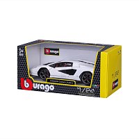 Bburago - Auta HOBBY, Lamborghini Countach LPI 800-4, bílá, 1:24