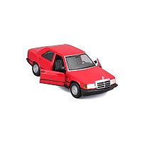 Bburago - Auta HOBBY, Mercedes-Benz 190 E 2.6, červená, 1:24