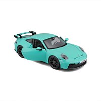 Bburago - Auta HOBBY, Porsche 911 GT3, zelená mint, 1:24