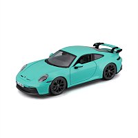 Bburago - Auta HOBBY, Porsche 911 GT3, zelená mint, 1:24