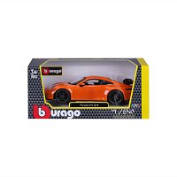 Bburago - Auta HOBBY, Porsche 911 GT3, oranžová, 1:24