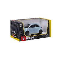 Bburago - Auta HOBBY, Fiat 500e (2023), modrá, 1:24