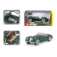 Bburago - Auta HOBBY, Jaguar XK 120 Roadster (1951), tmavě zelená, 1:24