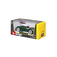 Bburago - Auta HOBBY, Jaguar XK 120 Roadster (1951), tmavě zelená, 1:24