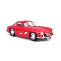 Bburago - Auta HOBBY, Mercedes-Benz 300 SL (1954), červená, 1:24