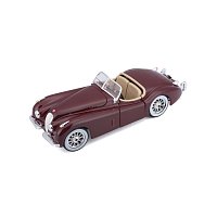 Bburago - Auta HOBBY, Jaguar XK 120 Roadster (1951), červená, 1:24