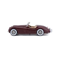 Bburago - Auta HOBBY, Jaguar XK 120 Roadster (1951), červená, 1:24