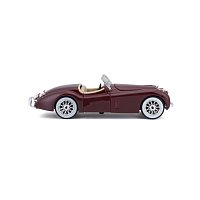 Bburago - Auta HOBBY, Jaguar XK 120 Roadster (1951), červená, 1:24