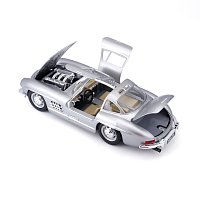 Bburago - Auta HOBBY, Mercedes-Benz 300 SL (1954), stříbrná, 1:24