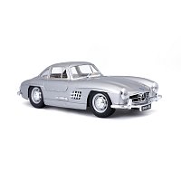 Bburago - Auta HOBBY, Mercedes-Benz 300 SL (1954), stříbrná, 1:24
