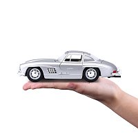 Bburago - Auta HOBBY, Mercedes-Benz 300 SL (1954), stříbrná, 1:24