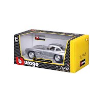 Bburago - Auta HOBBY, Mercedes-Benz 300 SL (1954), stříbrná, 1:24