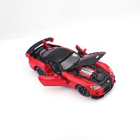 Bburago - Auta HOBBY, Dodge Viper SRT 10 ACR, červeno-černá, 1:24